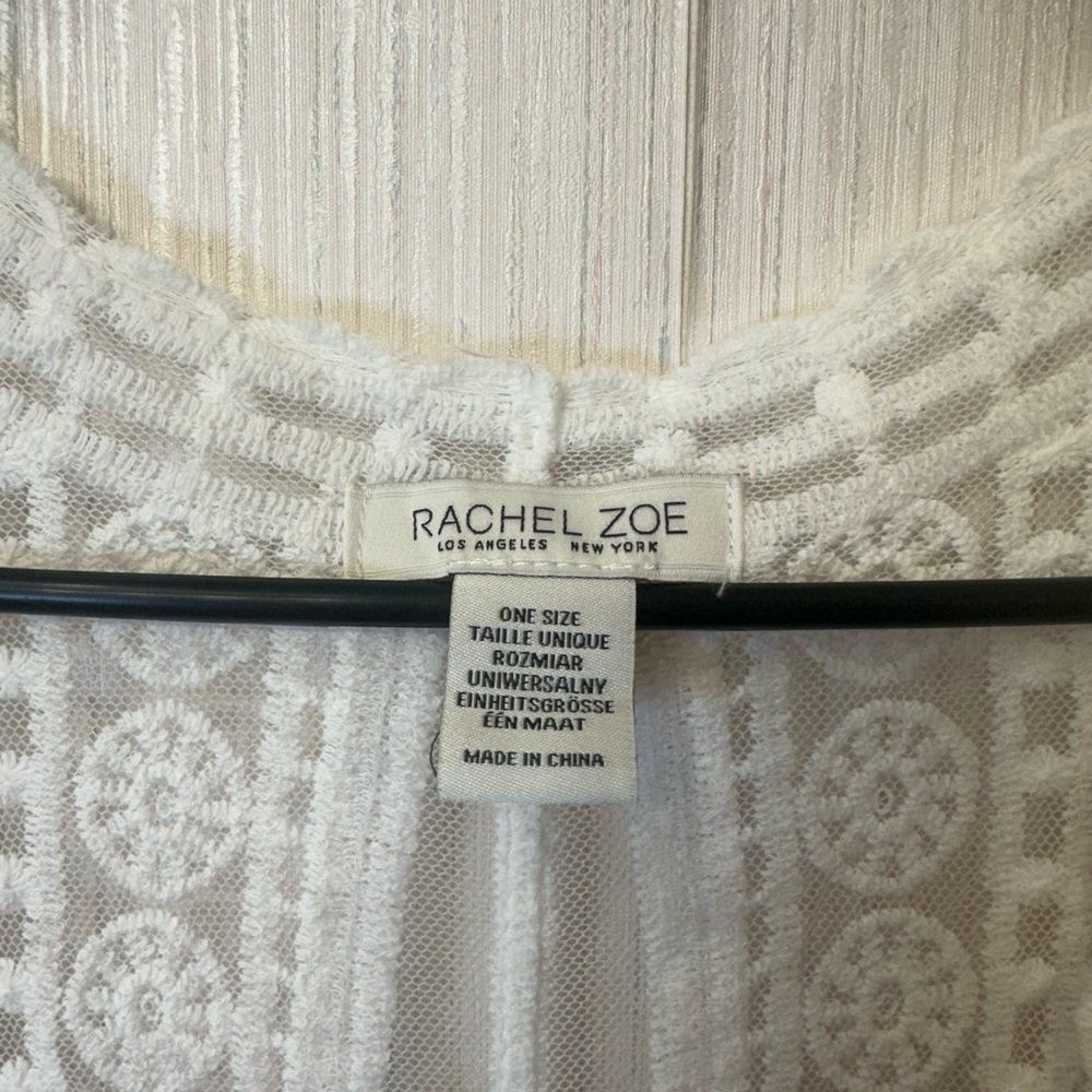 Rachel‎ Zoe White Textured Kimono - Picture 3 of 8